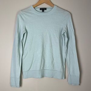 Banana Republic Robbin Egg Blue 100% Merino Wool Scoop Neck Sweater M